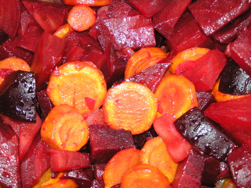 roasted beets & carrots